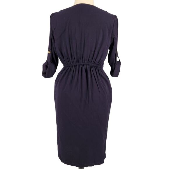 SALE Hayden Los Angeles Blazer Dress Navy Blue Wrap Front Size Large NWT! - Picture 4 of 6